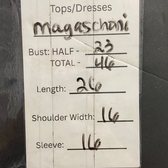 Magaschoni 100% Linen Button Down Tunic Top Yellow Roll-Tab Sleeves Women’s M - Picture 8 of 8